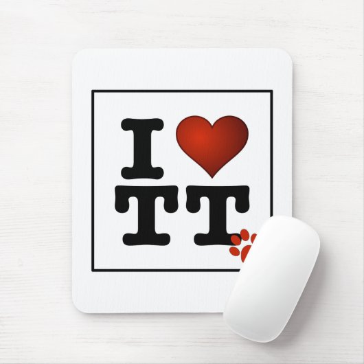 Tapis De Souris I Love TT Mousepad (Avec souris)