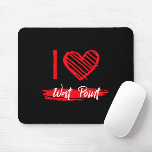 Tapis De Souris I Love West Int I Heart West Int  (Avec souris)