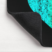 Tapis De Souris I Love You Teal Heart Distressed Valentines Day  (Coin)