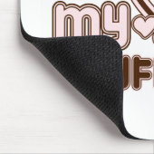 Tapis De Souris i luv brown bf (Coin)
