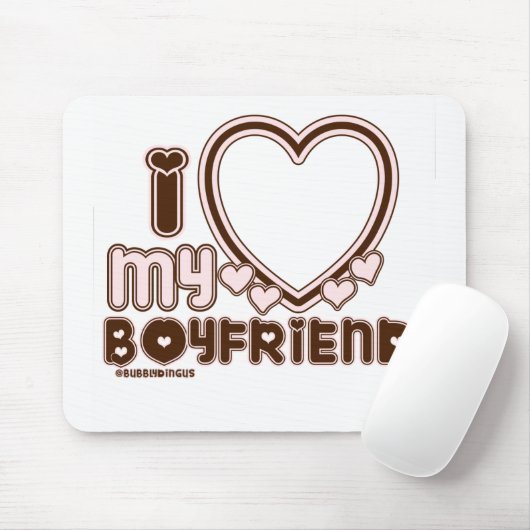 Tapis De Souris i luv brown bf (Avec souris)