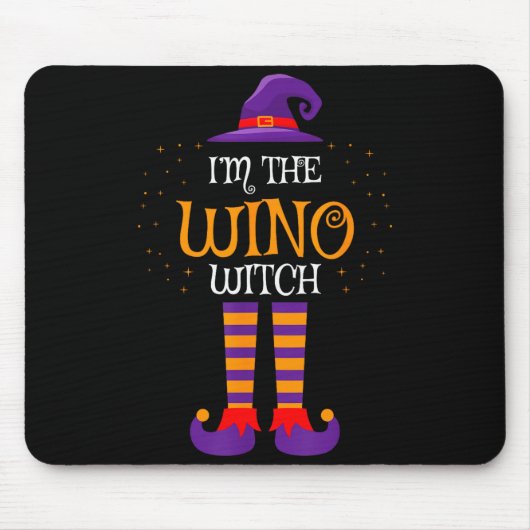 Tapis De Souris I’m The Wino Witch Halloween Family Matching Group (Devant)