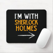 Tapis De Souris I’m With Sherlock Holmes Halloween Matching Couple (Avec souris)