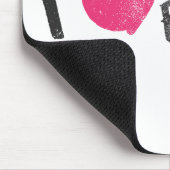 Tapis De Souris I magenta de mode de coeur (Coin)