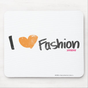 Tapis De Souris I orange de mode de coeur