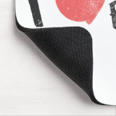 Tapis De Souris I pourpre de mode de coeur (Coin)