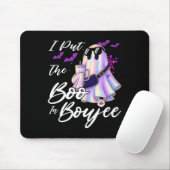 Tapis De Souris I Put The Boo In Boujee Funny Leopard Boujie Ghost (Avec souris)