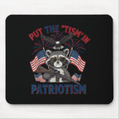 Tapis De Souris I Put The Tism In Patriotism Athletic Eagle (Devant)