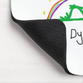Tapis De Souris I Put The Y In Dyslexia Funny Cute Frog Saying Quo (Coin)