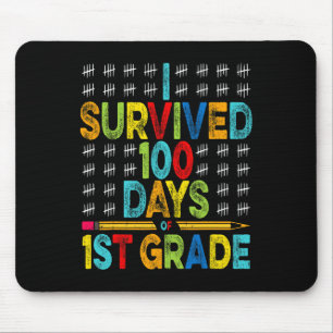 Tapis De Souris I Survived 100 Jours de 1ère année 100e Jour de Sc