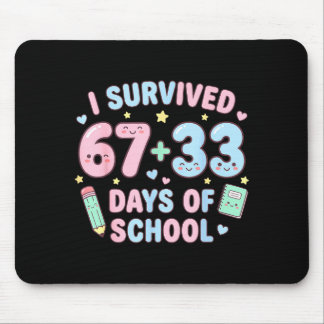 Tapis De Souris I Survived 100th Days Of School Math Teacher Kids 