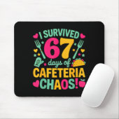 Tapis De Souris I Survived 67 Days Of Cafeteria Chaos Cute Food Lu (Avec souris)