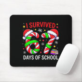 Tapis De Souris I Survived 67 Days Of School Christmas  (Avec souris)