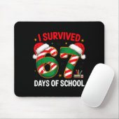 Tapis De Souris I Survived 67 Days Of School Funny Gen Christmas (Avec souris)
