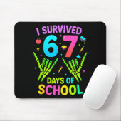 Tapis De Souris I Survived 67 Days Of School Funny Meme Teacher St (Avec souris)