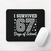 Tapis De Souris I Survived 67 Days Of School Funny Meme Teacher St (Avec souris)