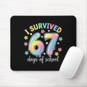 Tapis De Souris I Survived 67 Days Of School Funny Meme Teacher St (Avec souris)