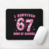 Tapis De Souris I Survived 67 Days Of School Funny Retro 67 Meme S (Avec souris)