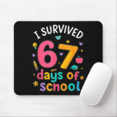 Tapis De Souris I Survived 67 Days Of School Funny Six Seven Meme (Avec souris)