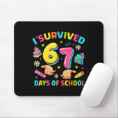 Tapis De Souris I Survived 67 Days Of School Funny Six Seven Meme (Avec souris)