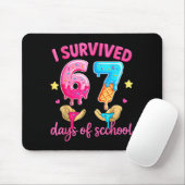 Tapis De Souris I Survived 67 Days Of School Ice Cream Six Seven M (Avec souris)