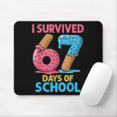 Tapis De Souris I Survived 67 Days Of School Ice Cream Six Seven T (Avec souris)