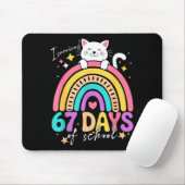 Tapis De Souris I Survived 67 Days Of School Kids Kitten Cat Cool (Avec souris)