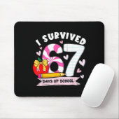 Tapis De Souris I Survived 67 Days Of School Student Humor Design  (Avec souris)