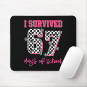Tapis De Souris I Survived 67 Days Of School Students Teachers 100 (Avec souris)
