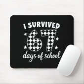 Tapis De Souris I Survived 67 Days Of School Students Teachers 100 (Avec souris)