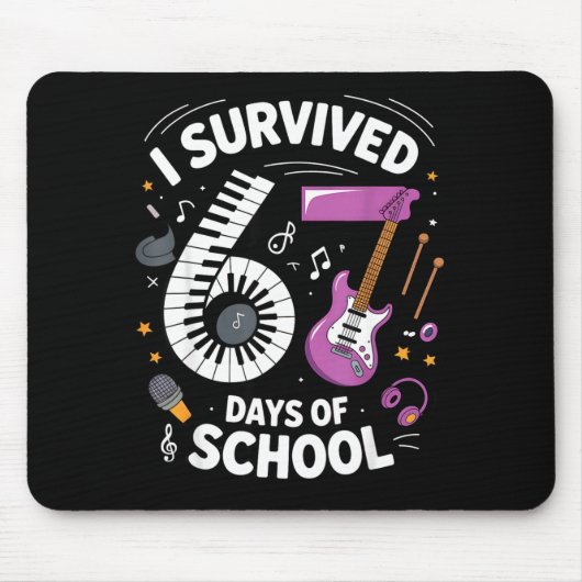 Tapis De Souris I Survived 67 Days Of School - Teachers Students M (Devant)