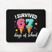 Tapis De Souris I Survived 67th Days School Drip Ice Cream Funny 6 (Avec souris)