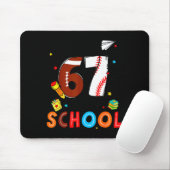 Tapis De Souris I Survived Sixty Seven Days Of School Funny Baseba (Avec souris)