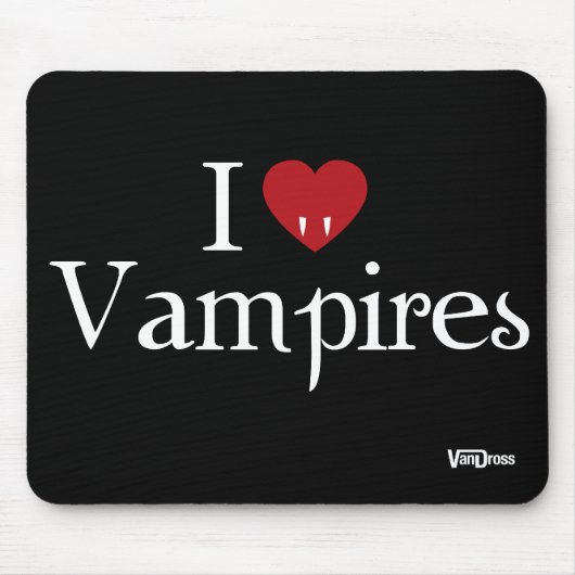 Tapis De Souris I vampires Mousepad de coeur (Devant)
