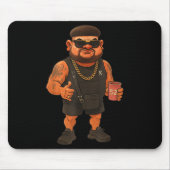 Tapis De Souris Ibiza Final Boss Meme Drôle Vacances Haircut plais (Devant)