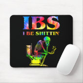 Tapis De Souris Ibs I Be Tin' Funny Skeleton Tie Dye (Avec souris)