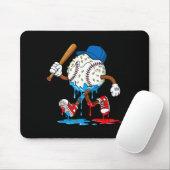 Tapis De Souris Ice Cream Drip Baseball Sts Baseball Lifestyle Boy (Avec souris)