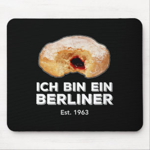 Tapis De Souris Ich Bin Ein Berliner Discours Jelly Donut Wall Col