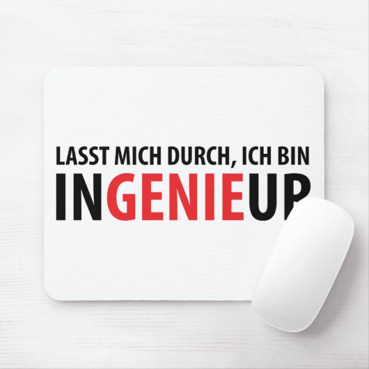 Tapis De Souris Ich bin Ingenieur (Avec souris)
