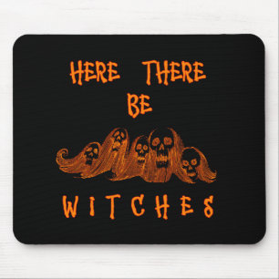 Tapis De Souris Ici Il Y A Des Sorcières