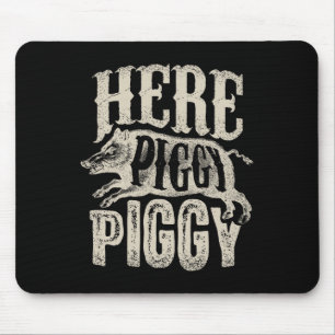 Tapis De Souris Ici Piggy Piggy T Chasse Vintage Cochon