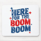 Tapis De Souris Ici pour le Boom 4 juillet Patriotic (Devant)
