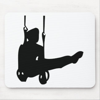 Tapis De Souris icône de la gymnaste noire