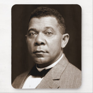 Tapis De Souris Icône de l'histoire noire : Booker T. Washington, 