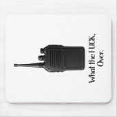 Tapis De Souris Icône Fu*k Sur L'Icône Drôle Walkie Talkie (Devant)