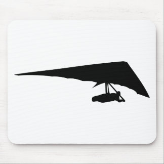 Tapis De Souris icône noire du planeur à pendre