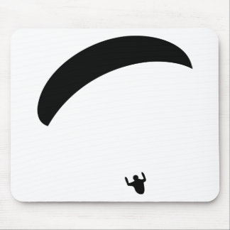 Tapis De Souris icône noire en parapente