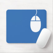 tapis de souris icône souris bleue (Avec souris)