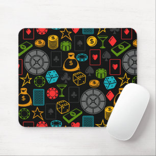 Tapis De Souris Icônes de casino colorées    