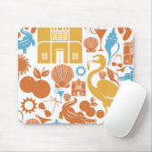 Tapis De Souris Icônes de la Floride (Avec souris)